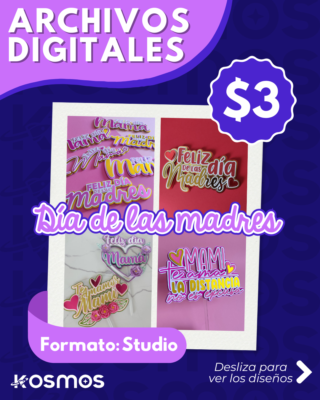 CAKE TOPPERS - DÍA DE LAS MADRES (PRIMERA EDICIÓN)