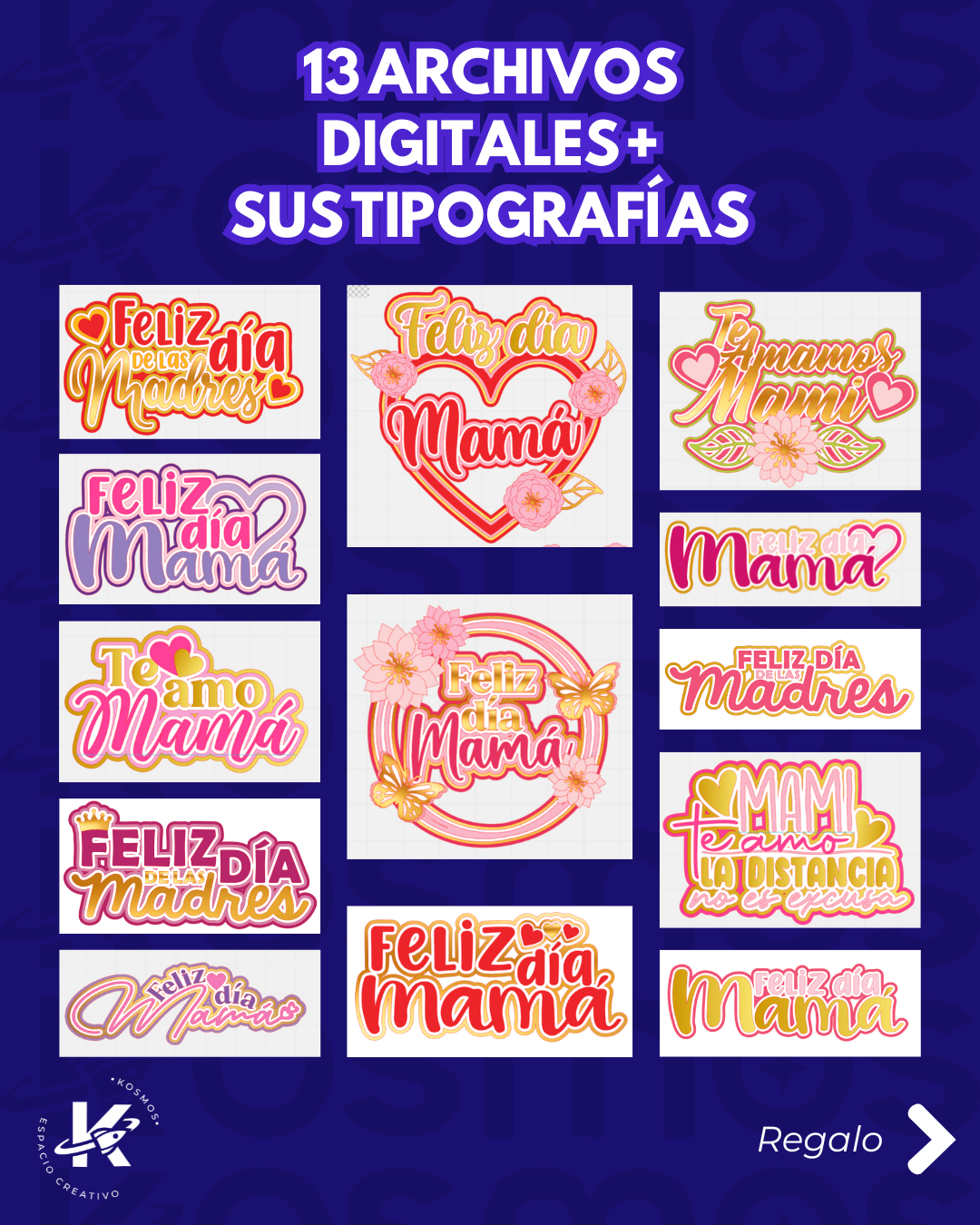 CAKE TOPPERS - DÍA DE LAS MADRES (PRIMERA EDICIÓN)