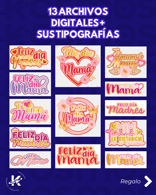 CAKE TOPPERS - DÍA DE LAS MADRES (PRIMERA EDICIÓN)