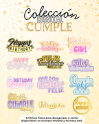 Colección Cake Toppers - Cumpleaños Premium