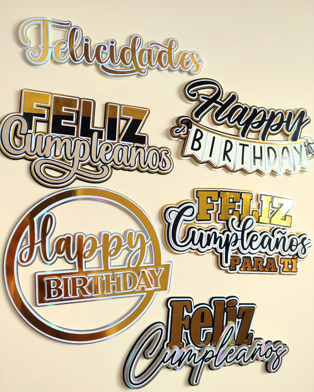 Colección Cake Toppers - Cumpleaños Premium