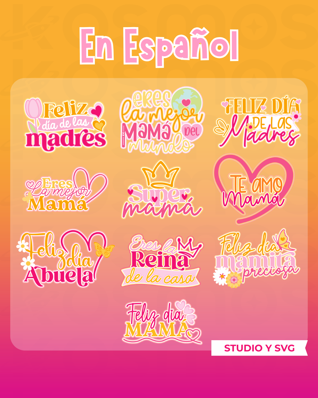 COLECCIÓN DIGITAL - AMOR DE MADRE (CAKE TOPPERS)