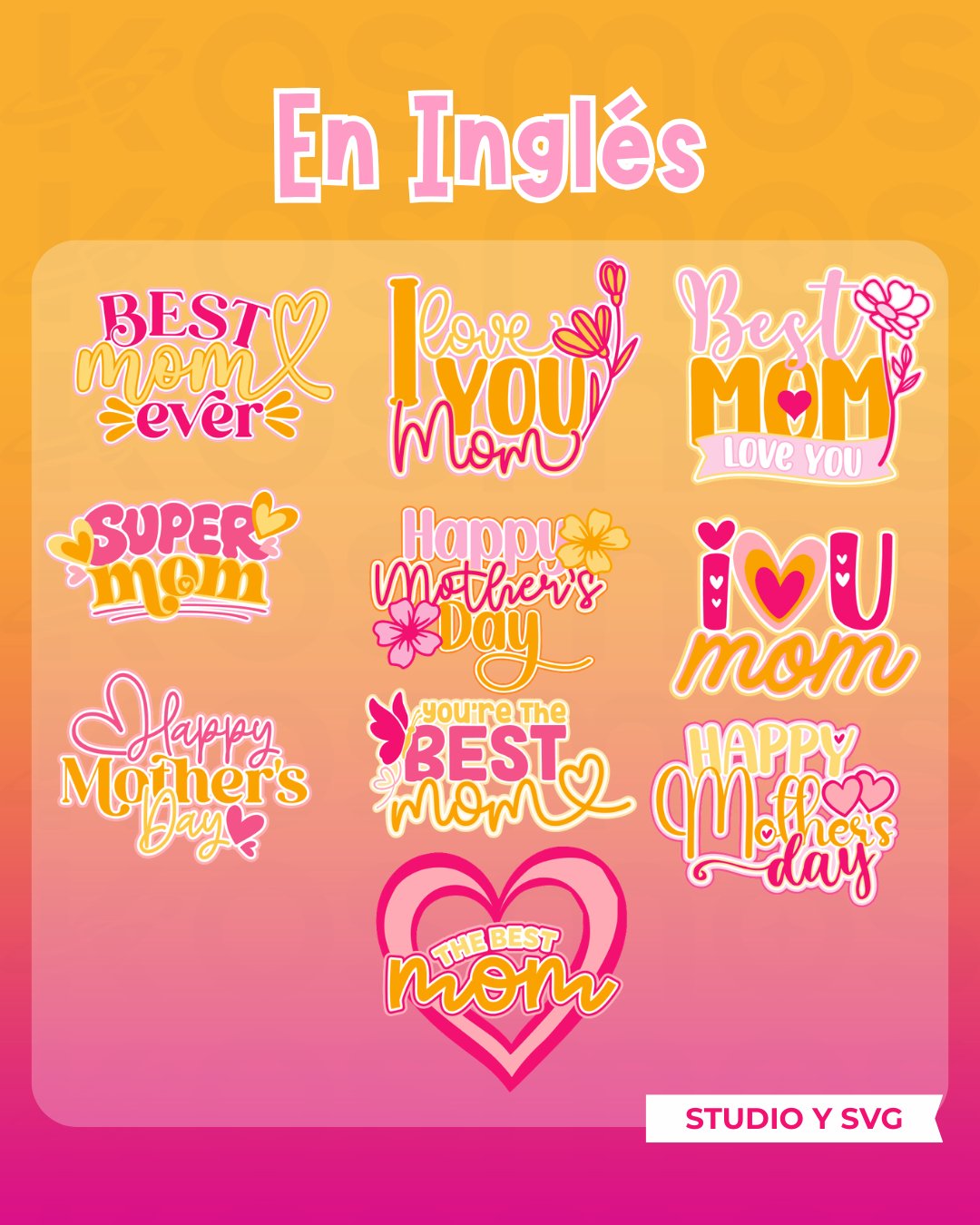 COLECCIÓN DIGITAL - AMOR DE MADRE (CAKE TOPPERS)