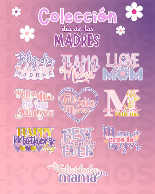 COLECCIÓN CAKE TOPPERS DÍA DE LAS MADRES - 2DA EDICIÓN
