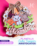 Cake Topper Aristogatos (Formato STUDIO)