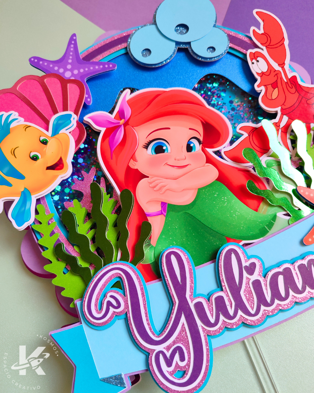 Cake Topper La Sirenita (Formato STUDIO)