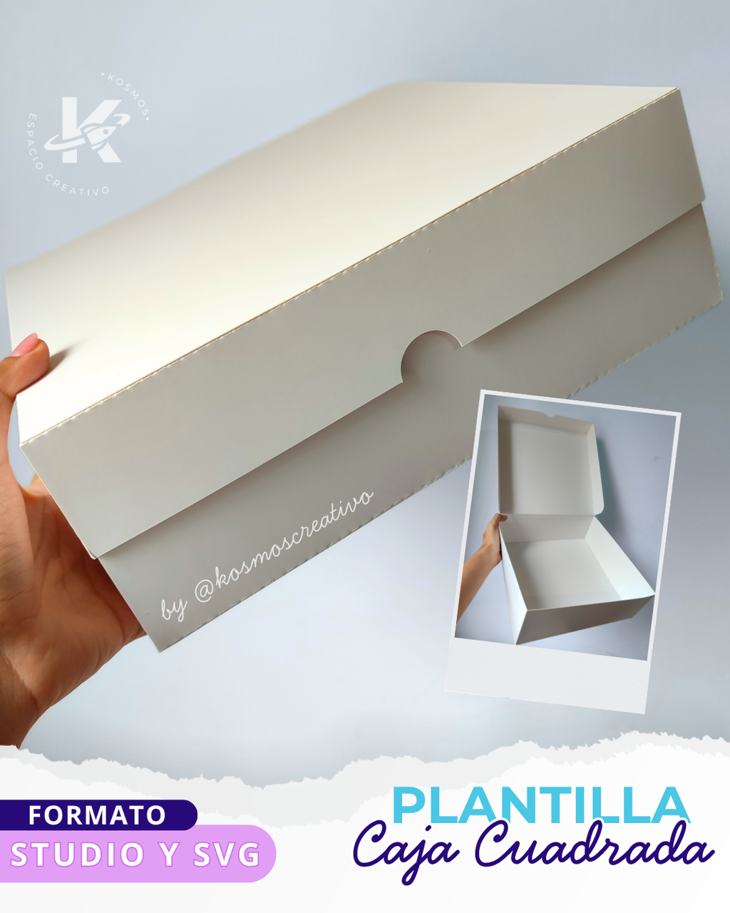 CAJA CUADRADA DE 28x28cm