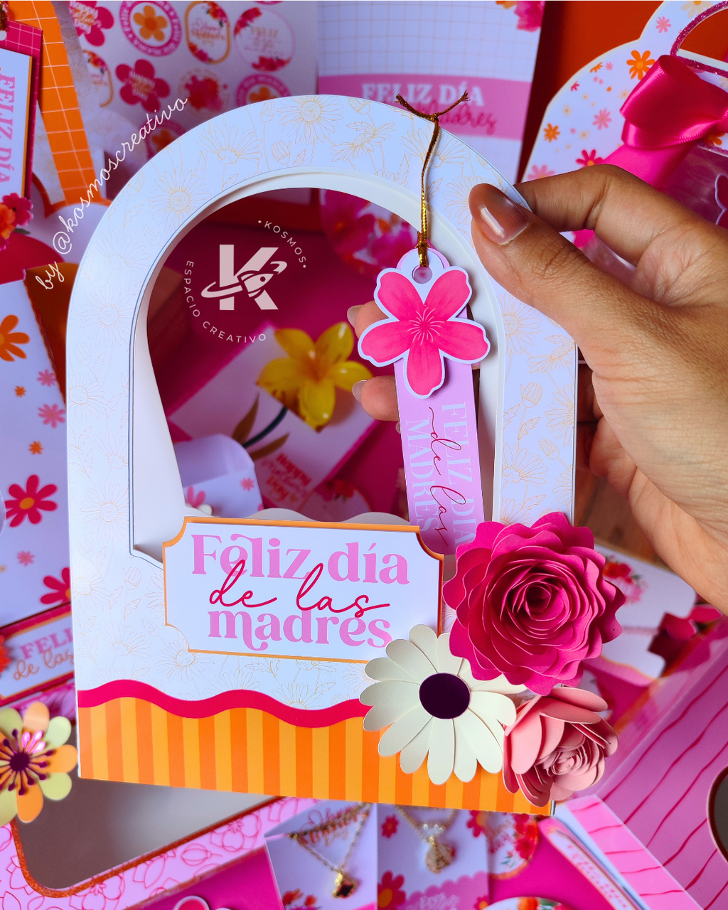 CAJA TIPO BOLSA - DÍA DE LAS MADRES