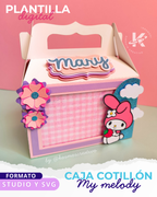 CAJA COTILLÓN (LUNCH BOX) - MY MELODY - STUDIO Y SVG