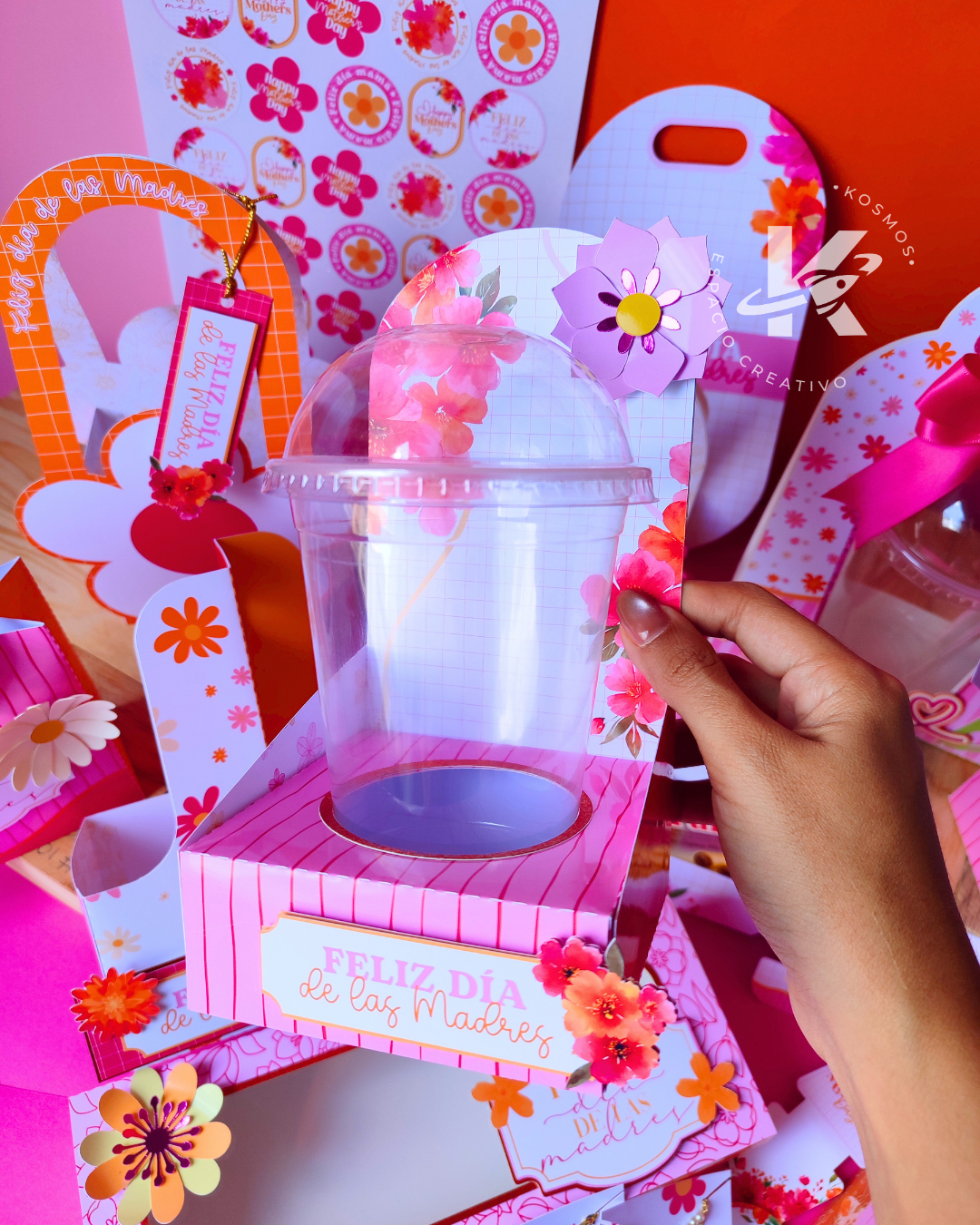 CAJA BASE PARA VASO DOMO - MADRES MARAVILLOSAS