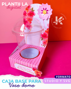 CAJA BASE PARA VASO DOMO - MADRES MARAVILLOSAS