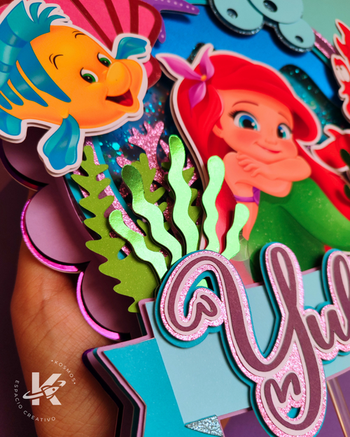 Cake Topper La Sirenita (Formato STUDIO)