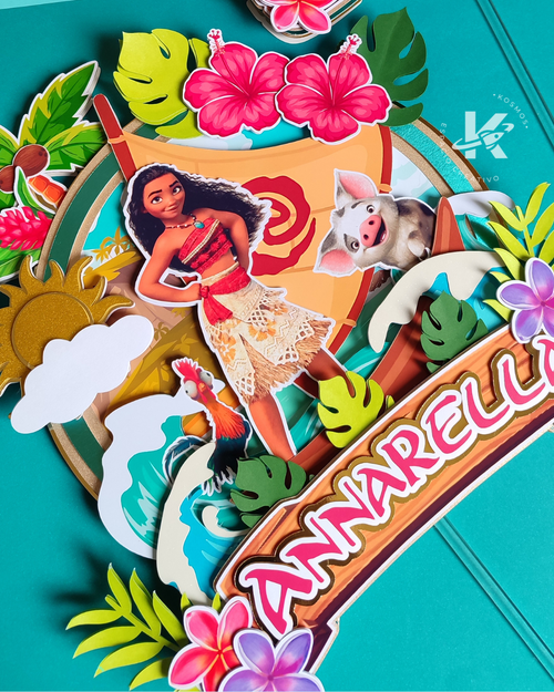 CAKE TOPPER MOANA (FORMATO STUDIO)