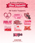 COLECCIÓN CAKE TOPPER SAN VALENTÍN